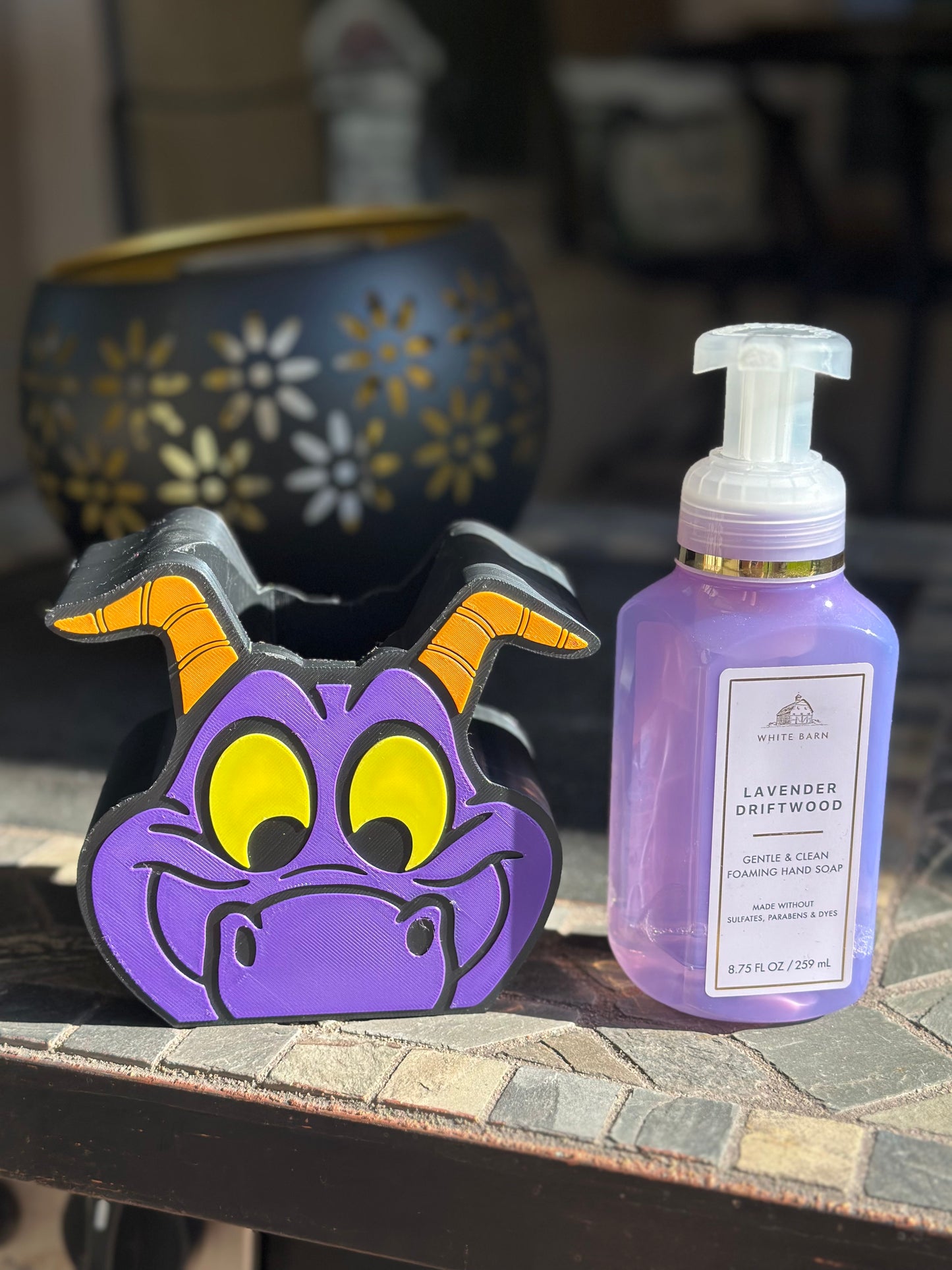 Figment-Inspired 3D Printed Soap Dispenser Holder – Fits Bath & Body Works Foaming Soap Bottles