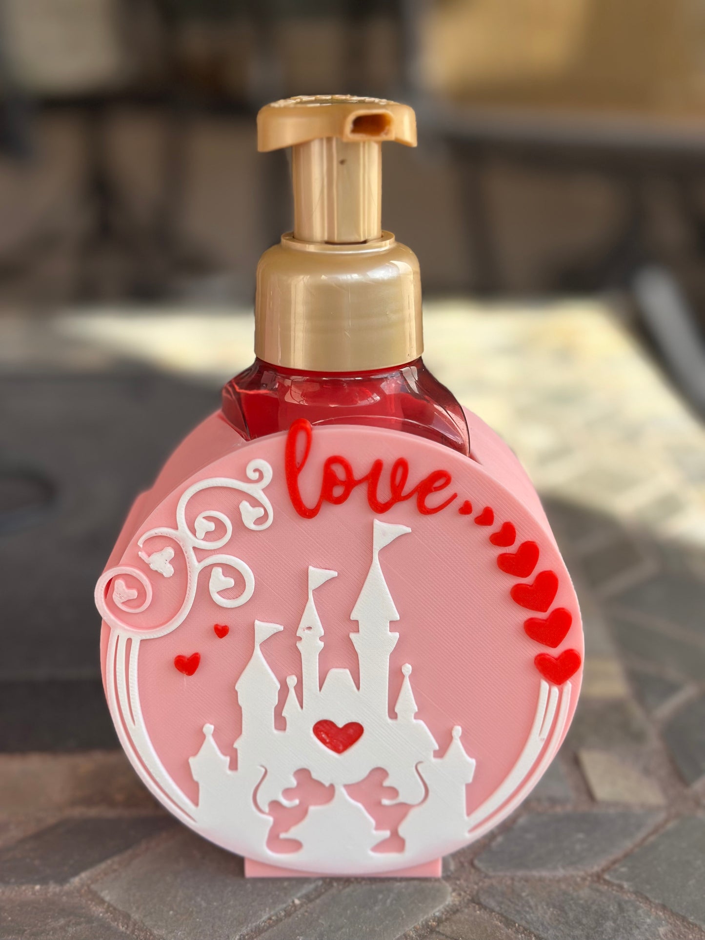 Mickey and Minnie Valentine's Bath and Body Works 3D Printed Soap Dispenser Holder