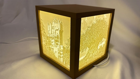 Walt Disney World Park Icons 3D Printed Lithophane Cube – Bring the Magic Home